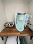 Salty Moose`s kitchen amenities include a Keurig coffee maker